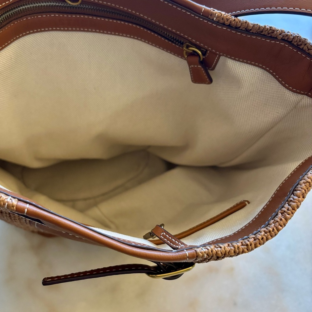 STAUD Tan and Brown Cabana Tote Bag - Picture 4 of 11